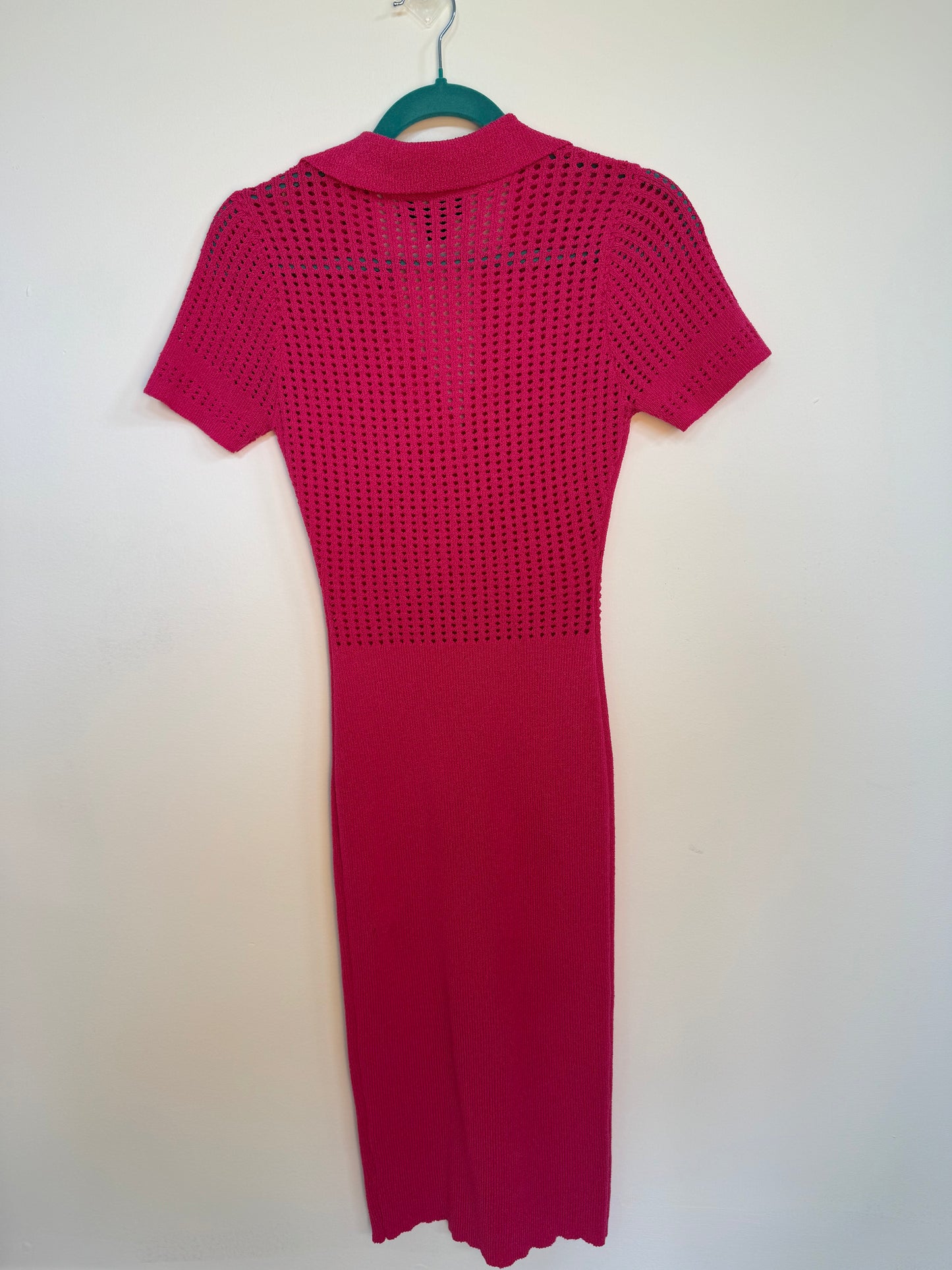 She Looks Like A Doll Pink Midi Dress (Size Medium)