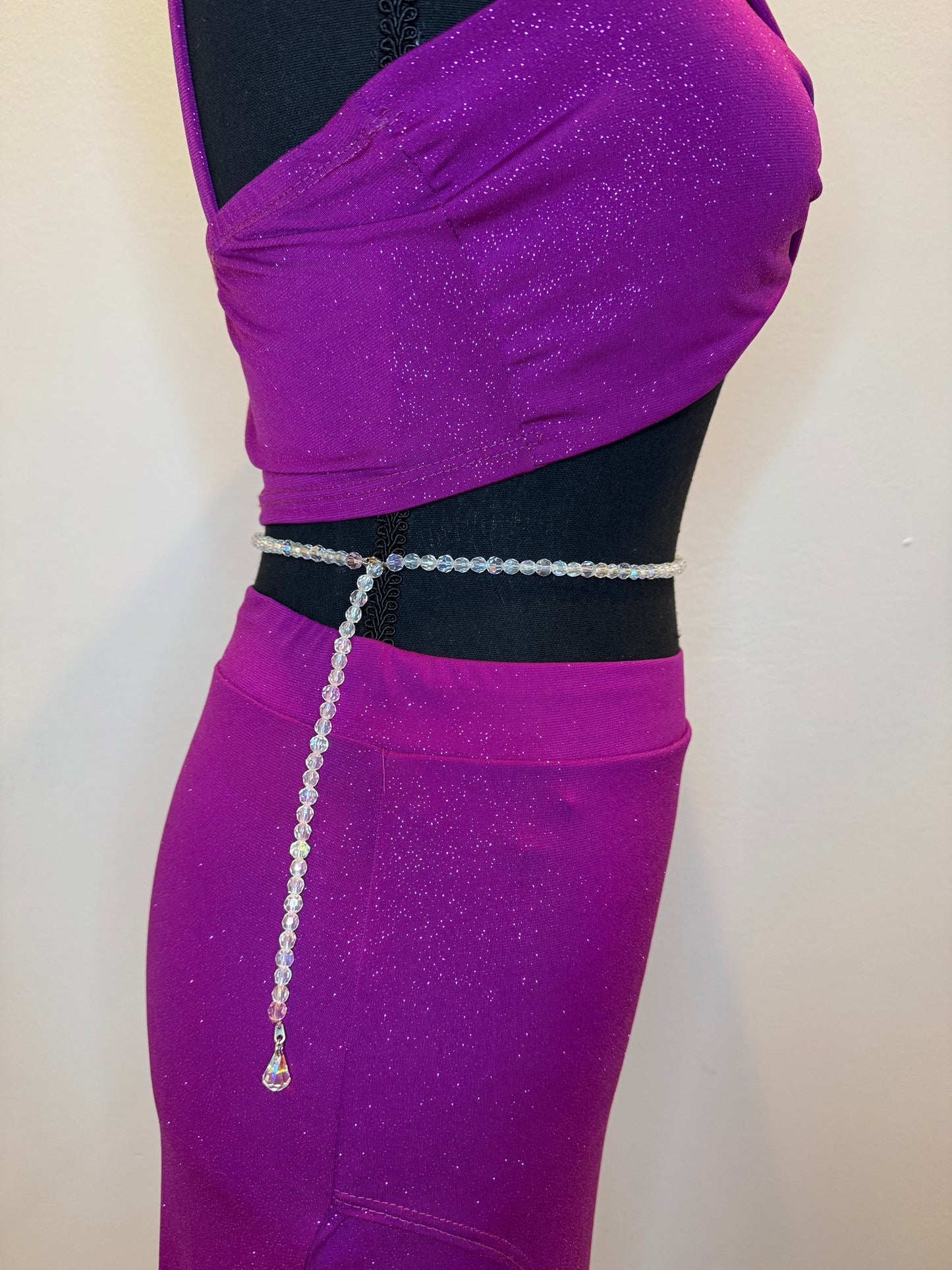 Crystal Waters Adjustable Waist Beads