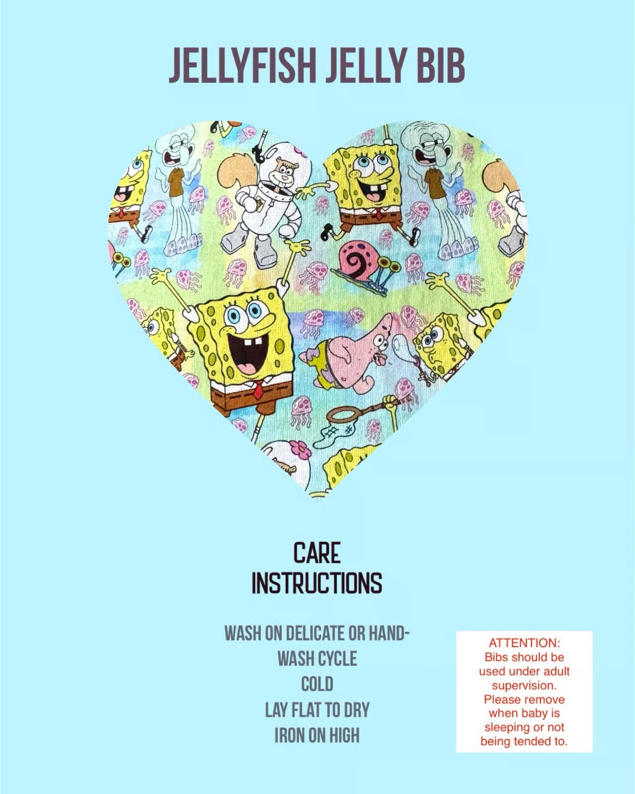 Jellyfish Jelly Bib (0-9 months)