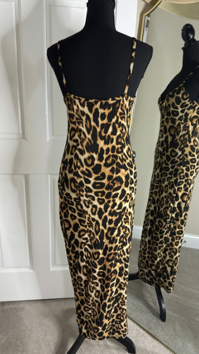 Wild Thing Leopard Print Midi Dress