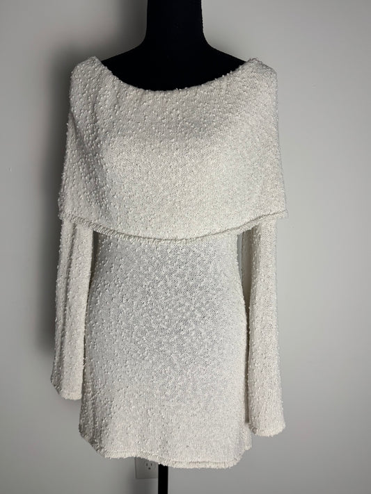 White Horse Off The Shoulder Mini Dress