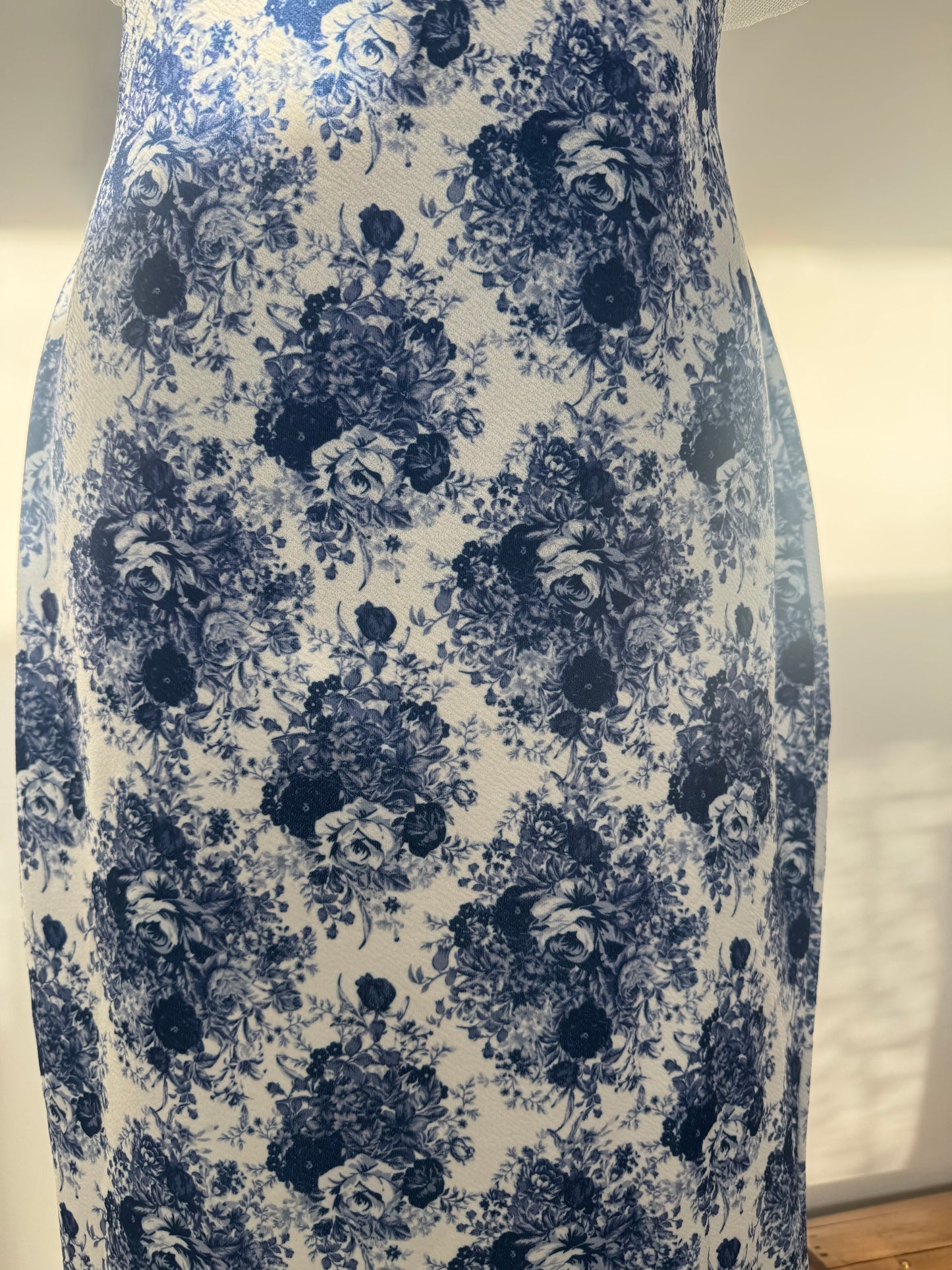Summer Romance Blue Floral Lace Dress