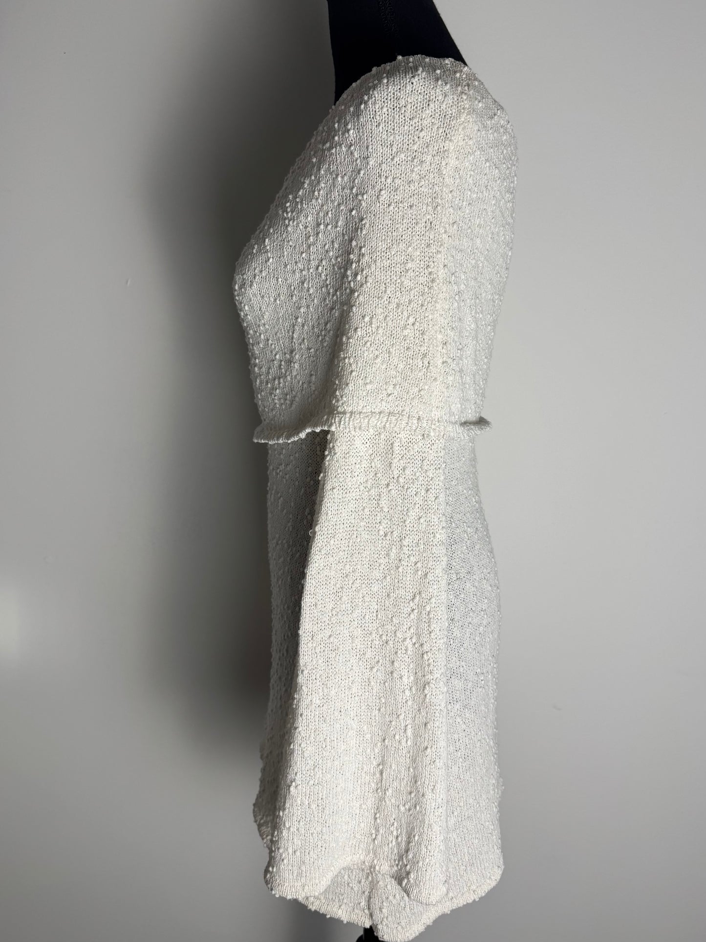 White Horse Off The Shoulder Mini Dress