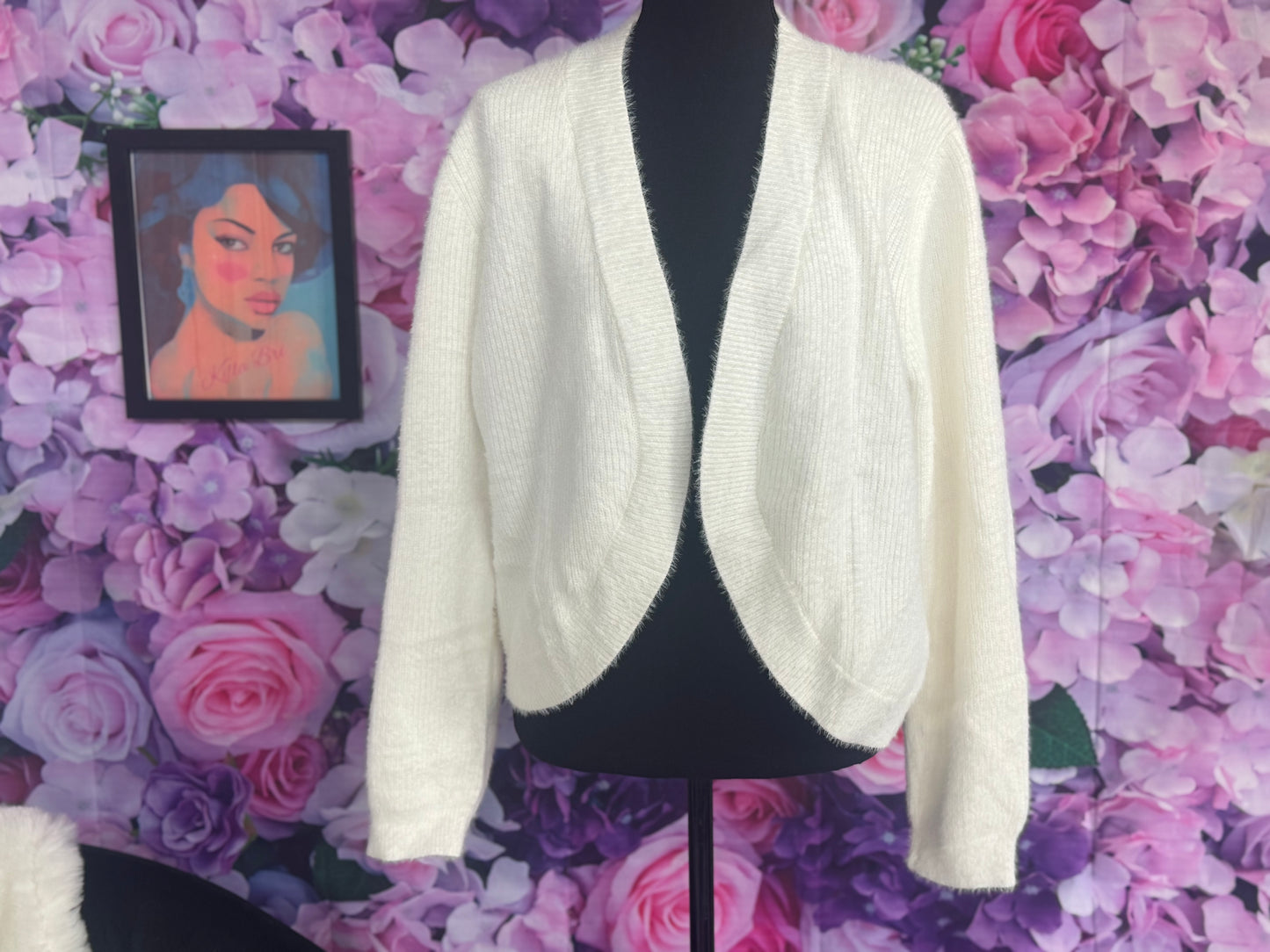 Snow Bunny White Cardigan