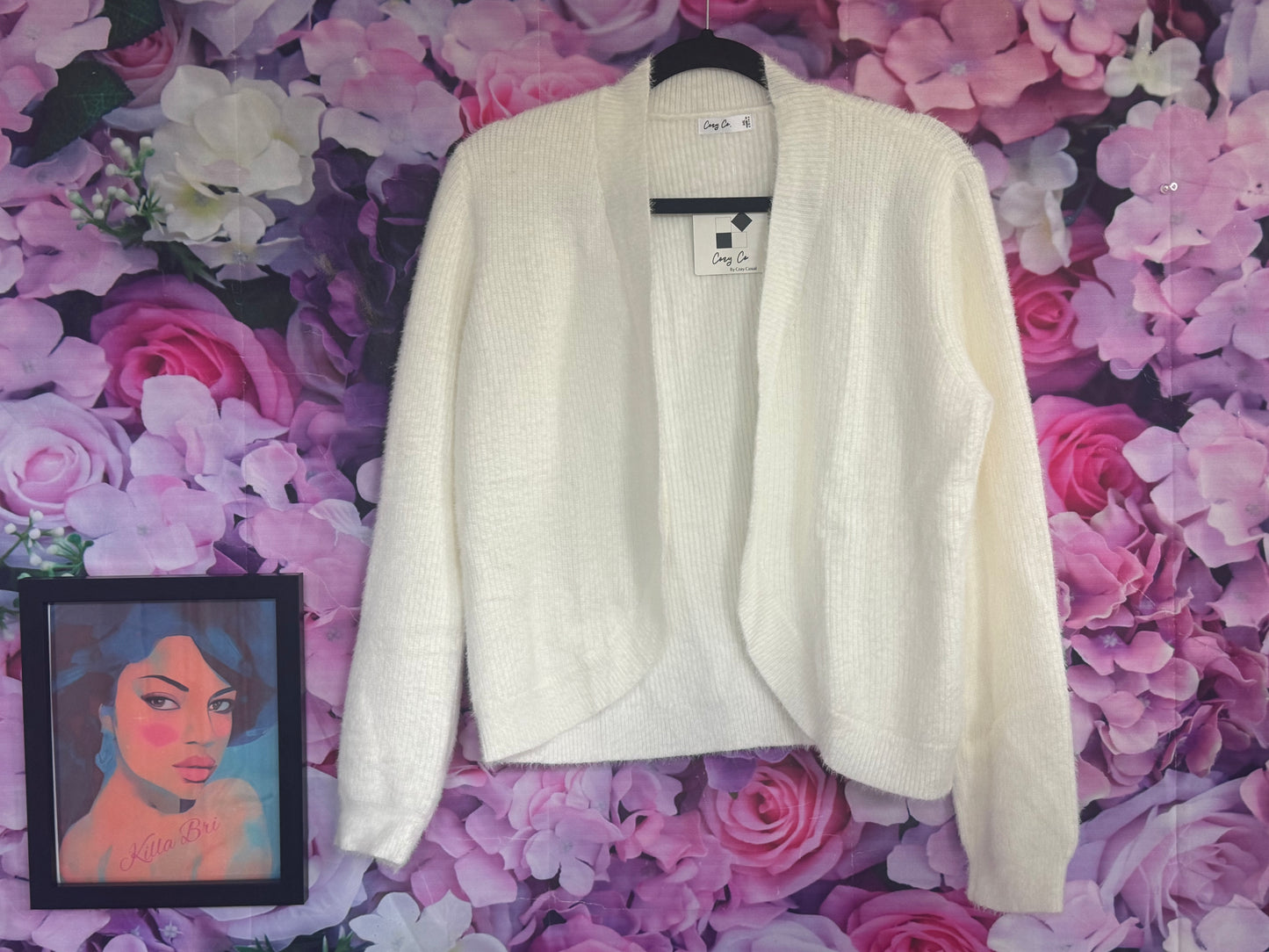 Snow Bunny White Cardigan