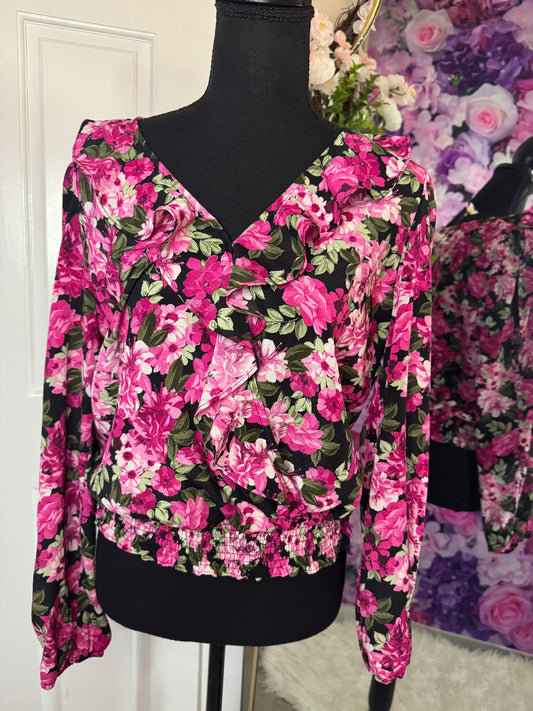 Give Me Flowers Floral Blouse