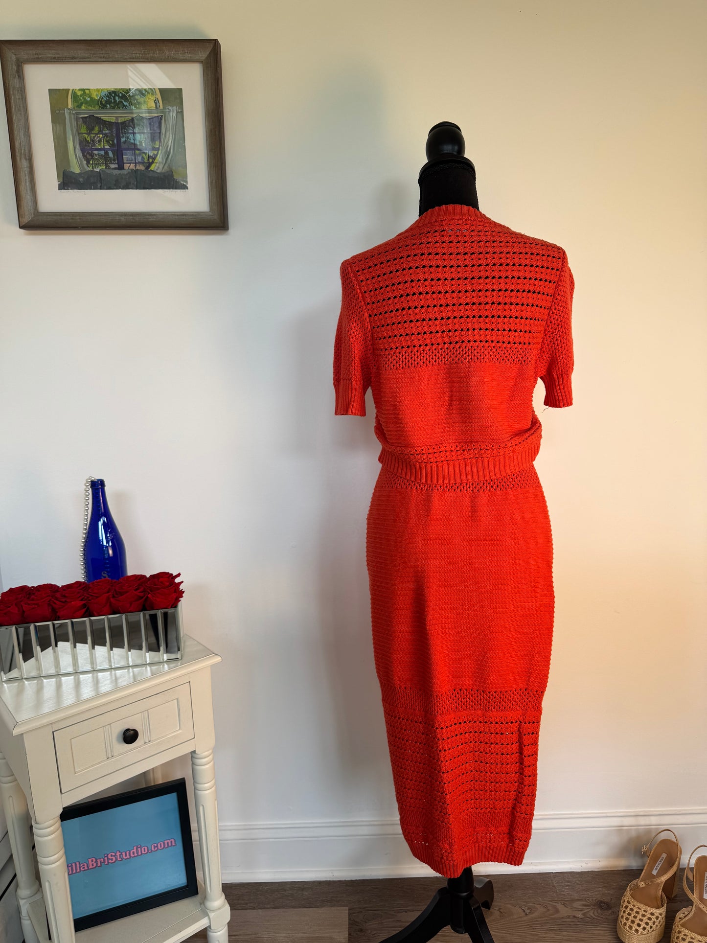 Orange You Lovely Skirt Set (Size Medium)