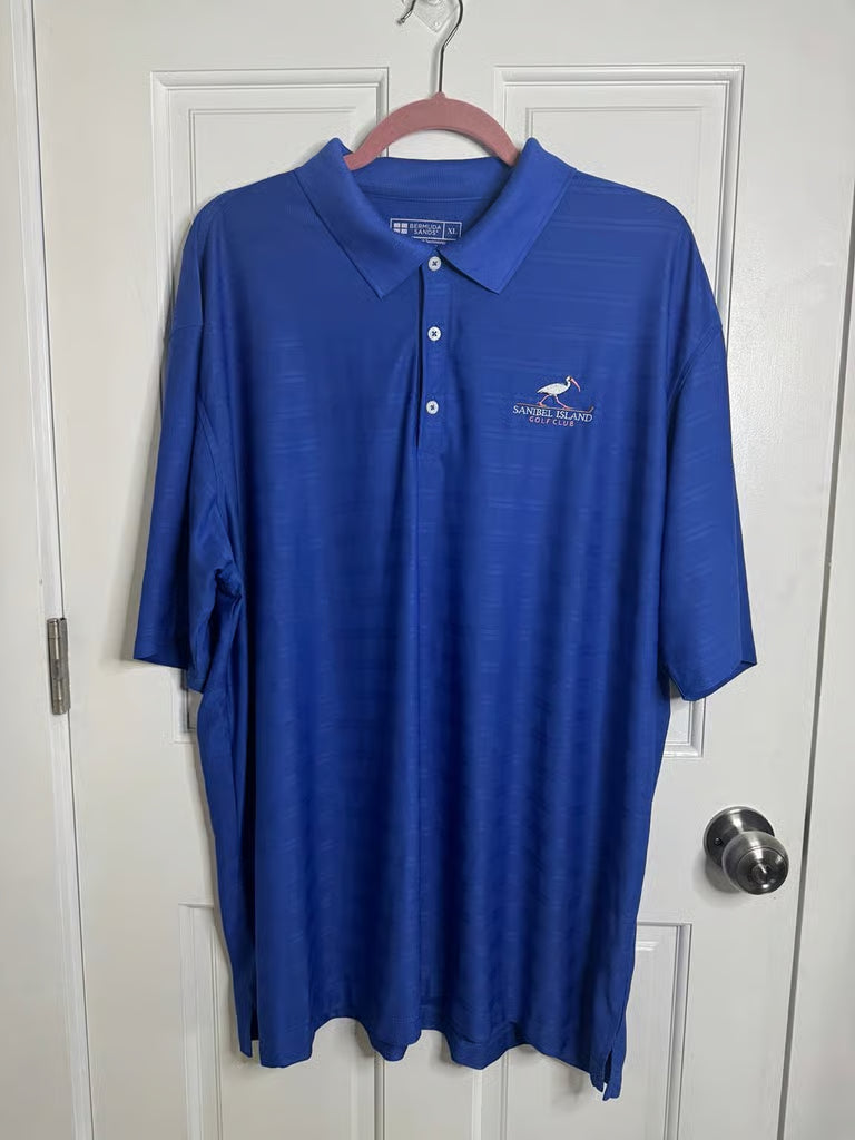 Sanibel Island Golf Club Blue Bermuda Sands Golf Polo (Size XL)