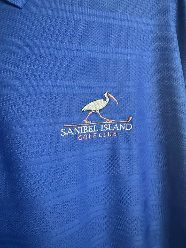 Sanibel Island Golf Club Blue Bermuda Sands Golf Polo (Size XL)