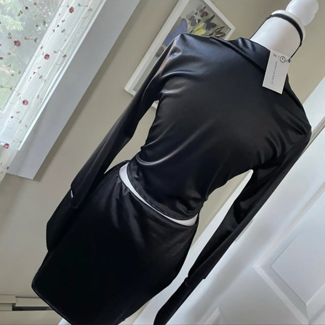 Crushing Tie Crop Skirt Set