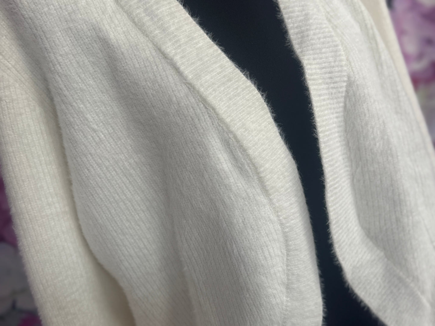 Snow Bunny White Cardigan