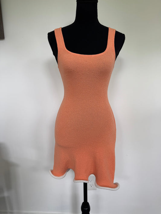 Just Peachy Mini Dress (Size Medium)