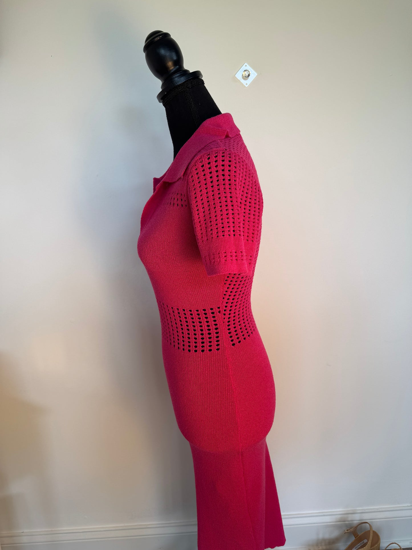 She Looks Like A Doll Pink Midi Dress (Size Medium)