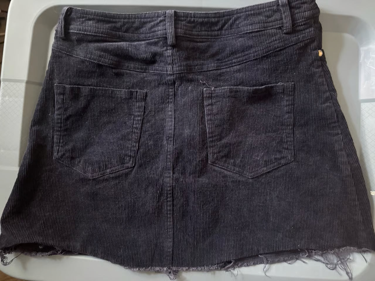 Corduroy Cutie Mini Skirt (Size Medium)