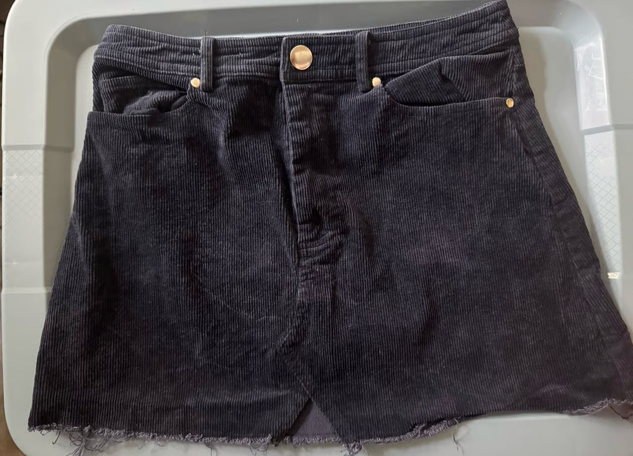 Corduroy Cutie Mini Skirt (Size Medium)