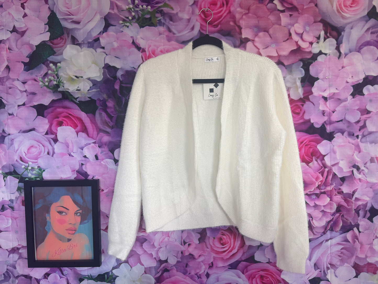 Snow Bunny White Cardigan