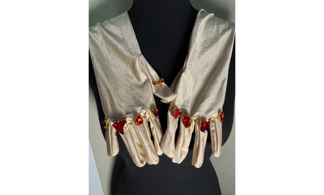 Gem Goddess Gloves in Ruby