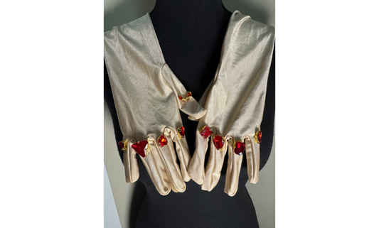 Gem Goddess Gloves in Ruby