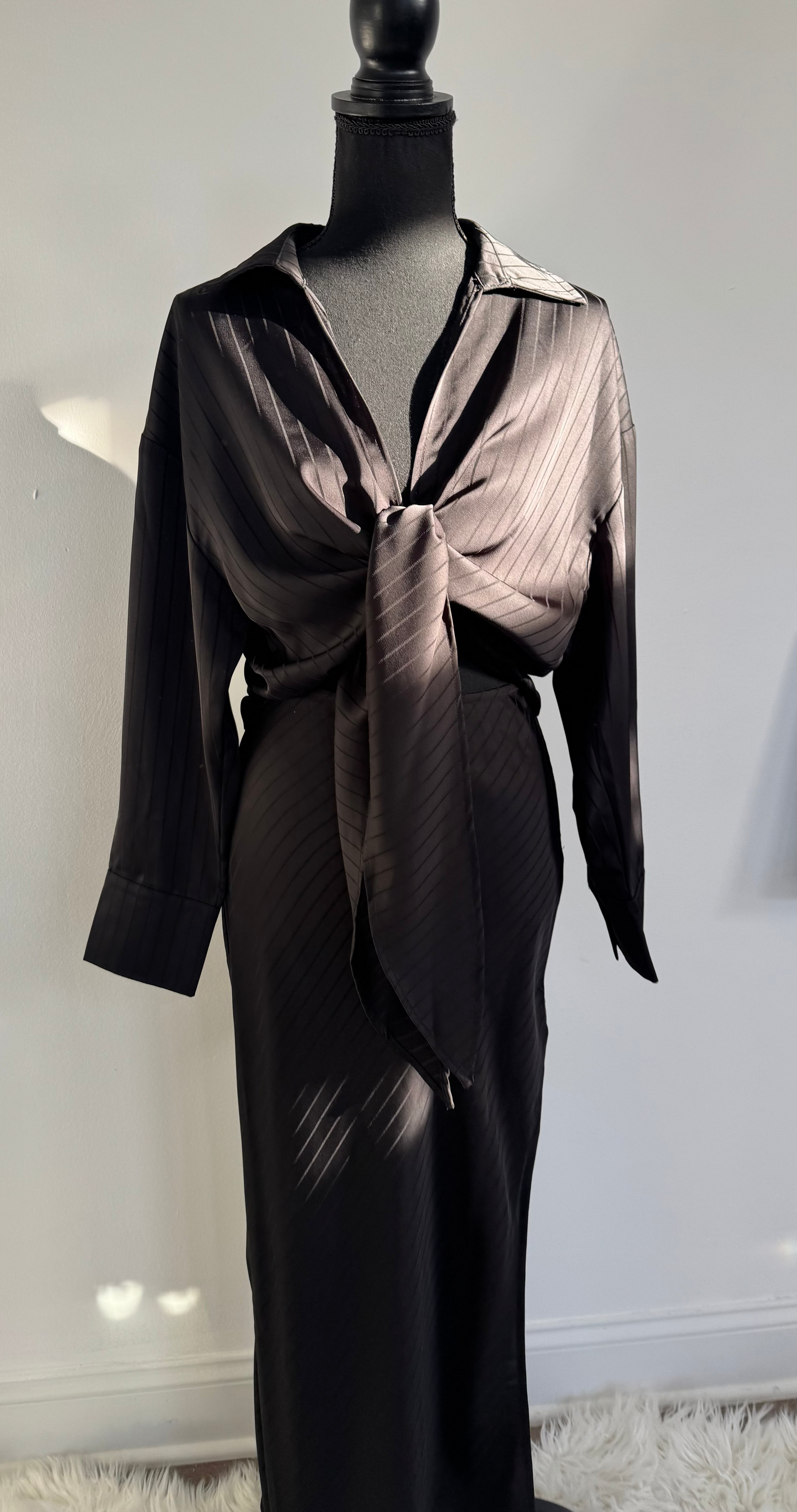 Precious Times Striped Skirt Set (Size Medium)