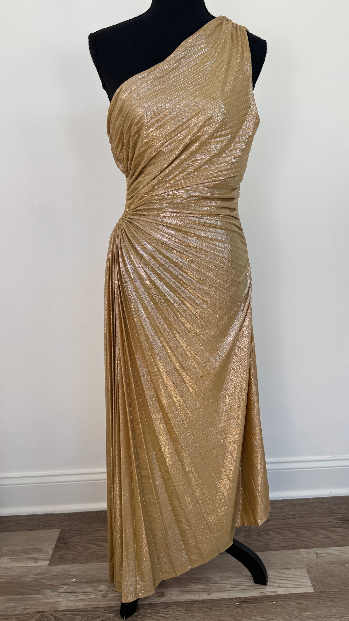 Gold Status Cut-Out Maxi Dress - Size Medium