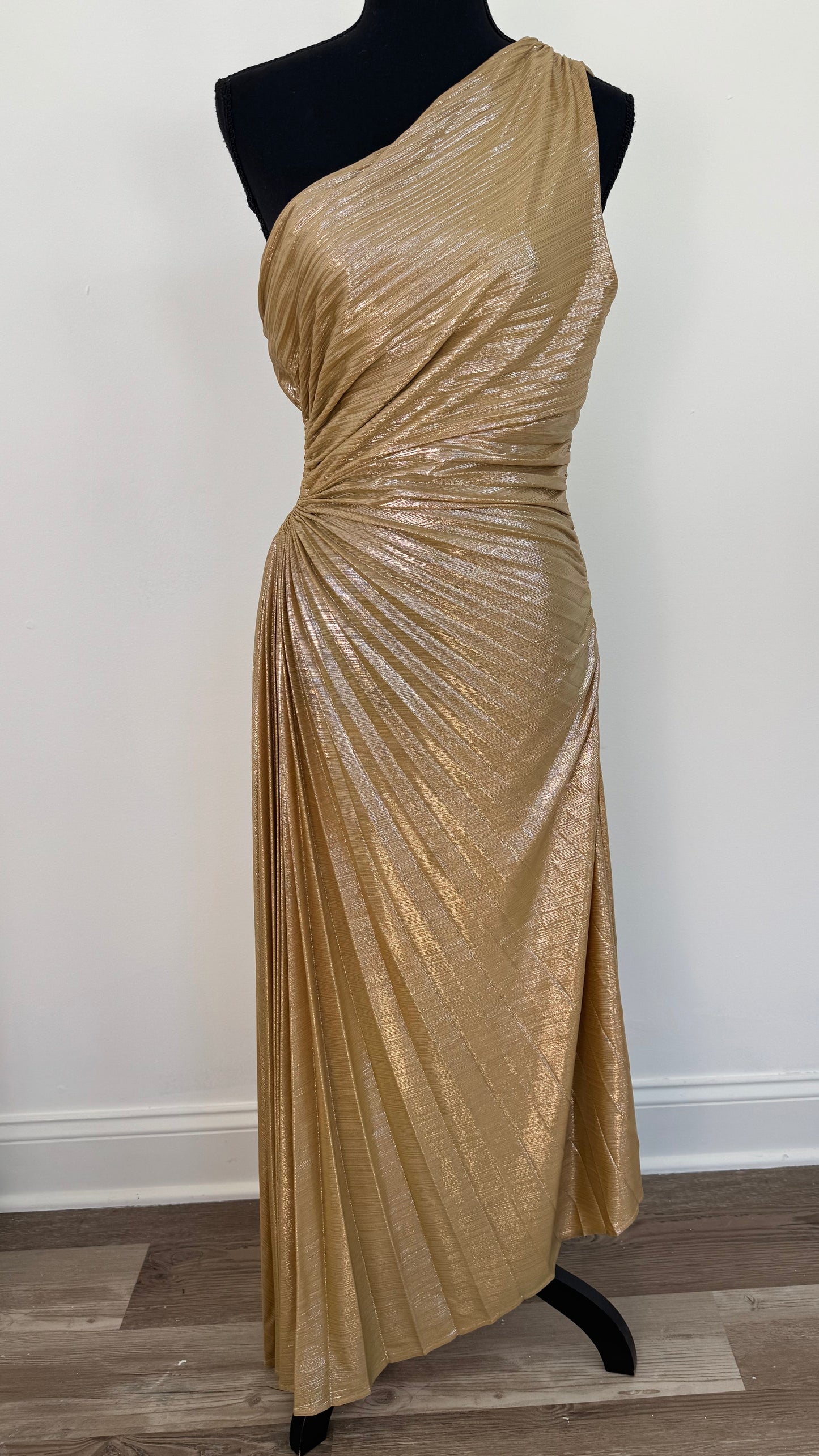Gold Status Cut-Out Maxi Dress - Size Medium