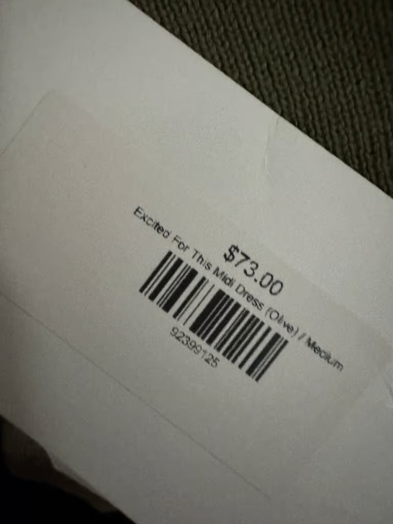 May I Help You Olive Green Dress