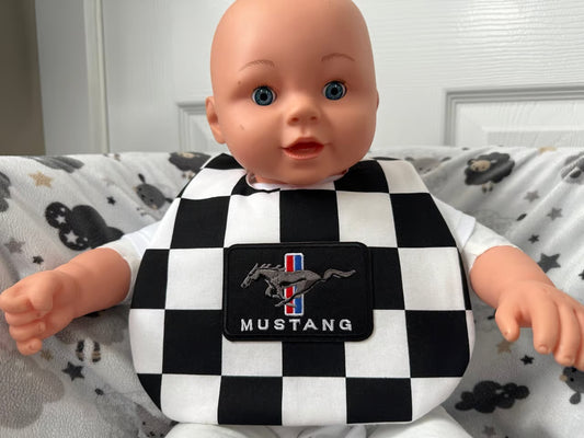 Mustang Racer Baby Bib (0-9 Months)