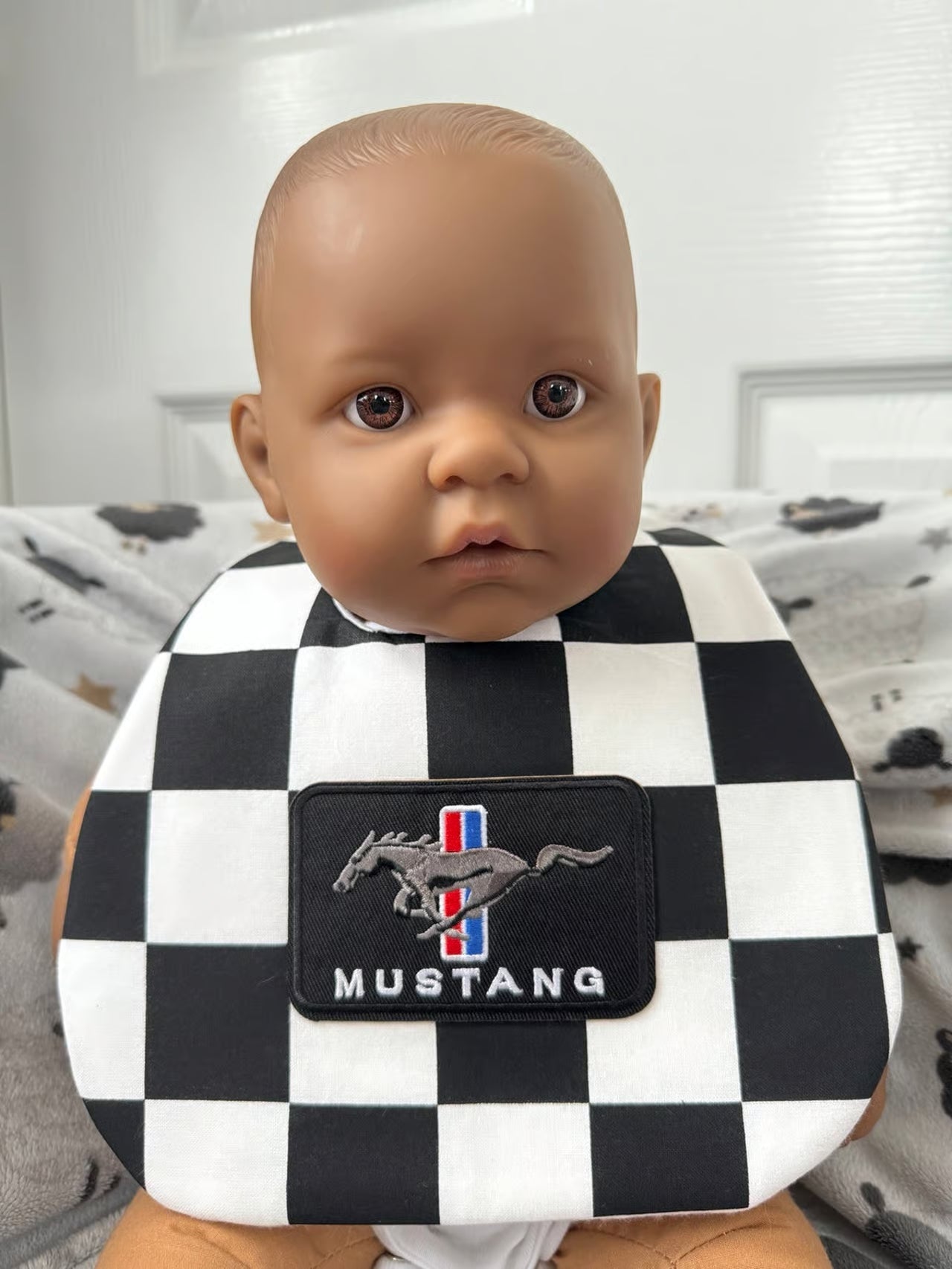 Mustang Racer Baby Bib (0-9 Months)