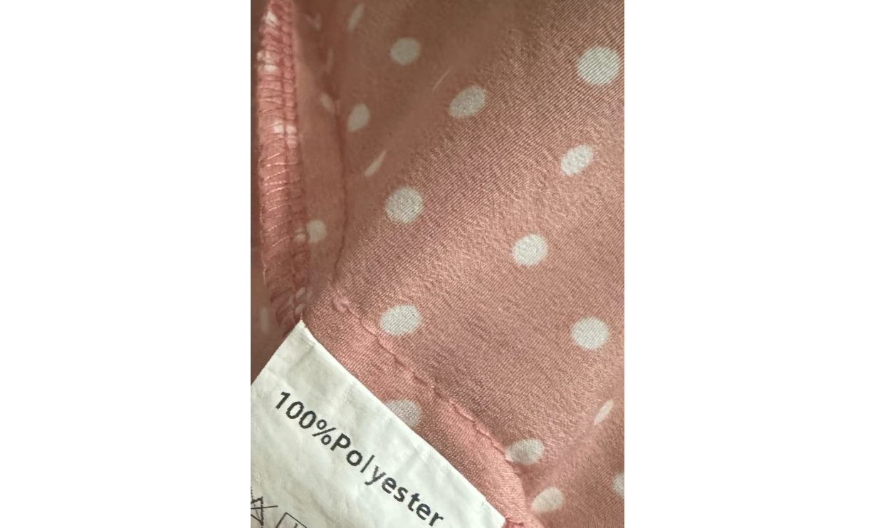 Pink Polka Dot Maxi Skirt (Size Medium)