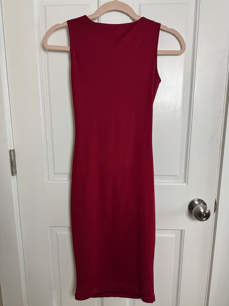 Seductive Lady Midi Cut Out Midi Dress (Size Small)