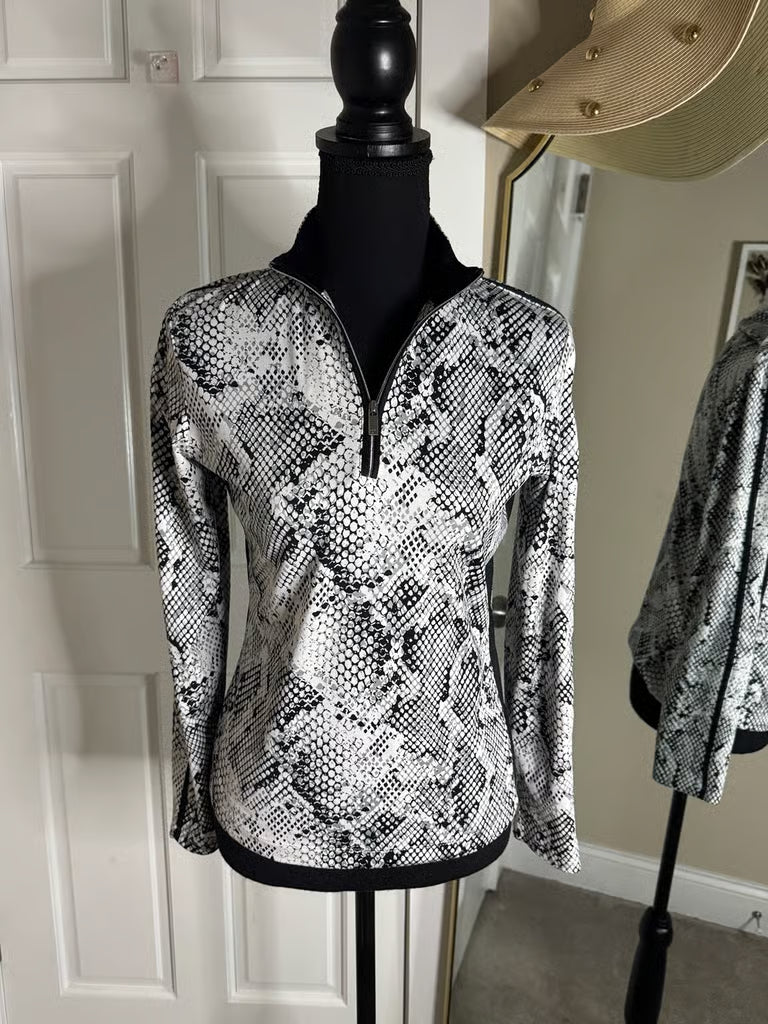 Snakeskin Hottie Golf Zip Up (Size XS)
