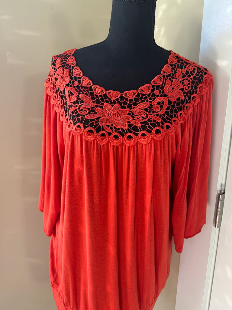 Sweet Like Pumpkin Pie Orange Top (Large)