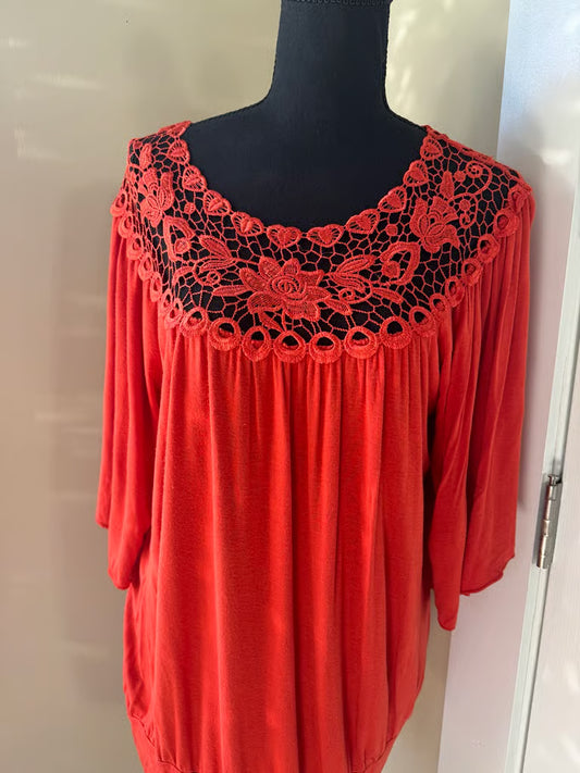 Sweet Like Pumpkin Pie Orange Top (Large)