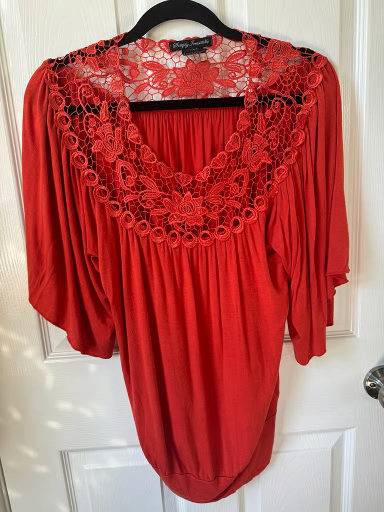 Sweet Like Pumpkin Pie Orange Top (Large)