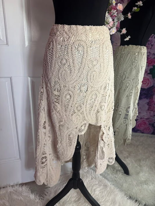 Vibes Crochet Skirt (Size Medium)