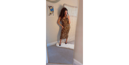 Wild Thing Leopard Print Midi Dress