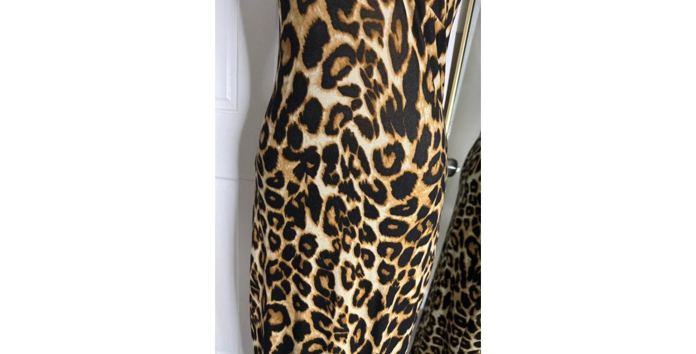 Wild Thing Leopard Print Midi Dress