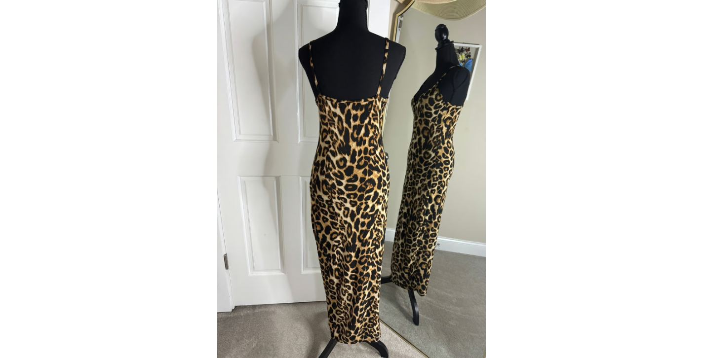 Wild Thing Leopard Print Midi Dress